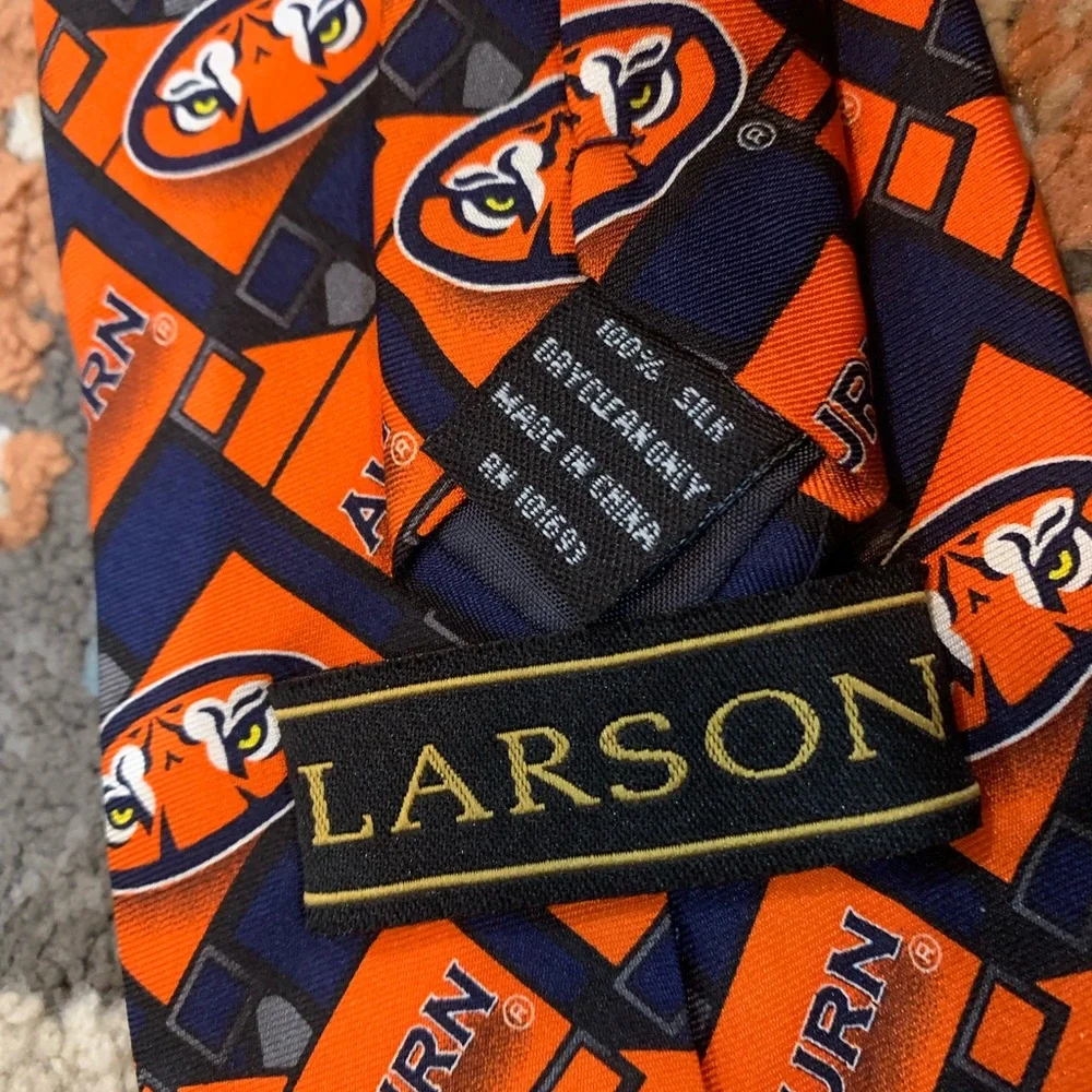 Auburn‎ Tigers Diagonal Ties Necktie 100% Silk